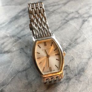 Burberry sterling silver watch